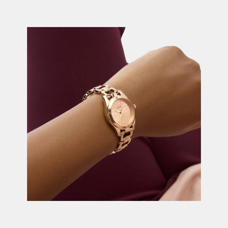 Guess Veda Women’s Rose Gold Dial Analog Watch