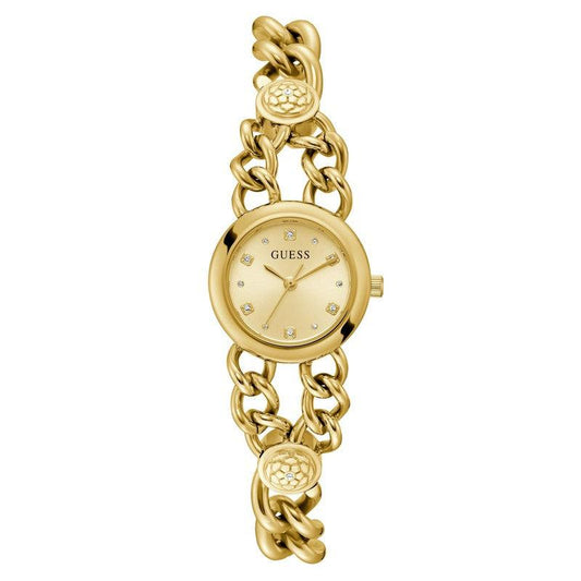 Guess Vienna Champagne Dial Analogue Watch