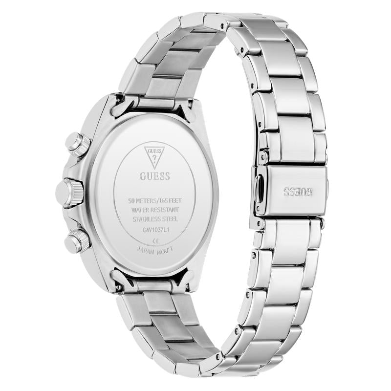 Guess Women's Elegant Victoria Silver Tone Analog Watch