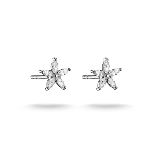 THOMAS SABO Flower Zirconia Stud Earrings
