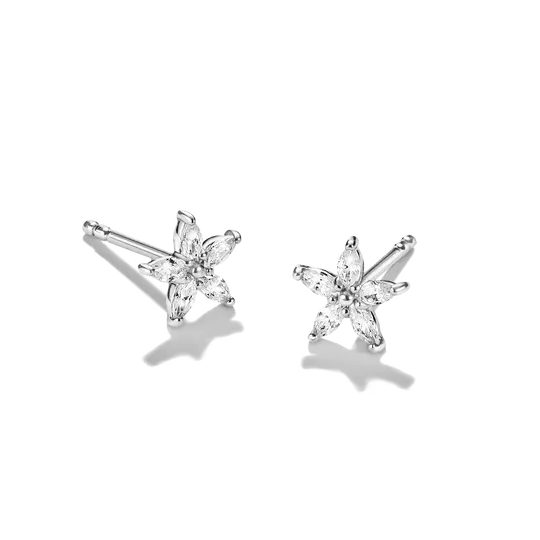 THOMAS SABO Flower Zirconia Stud Earrings