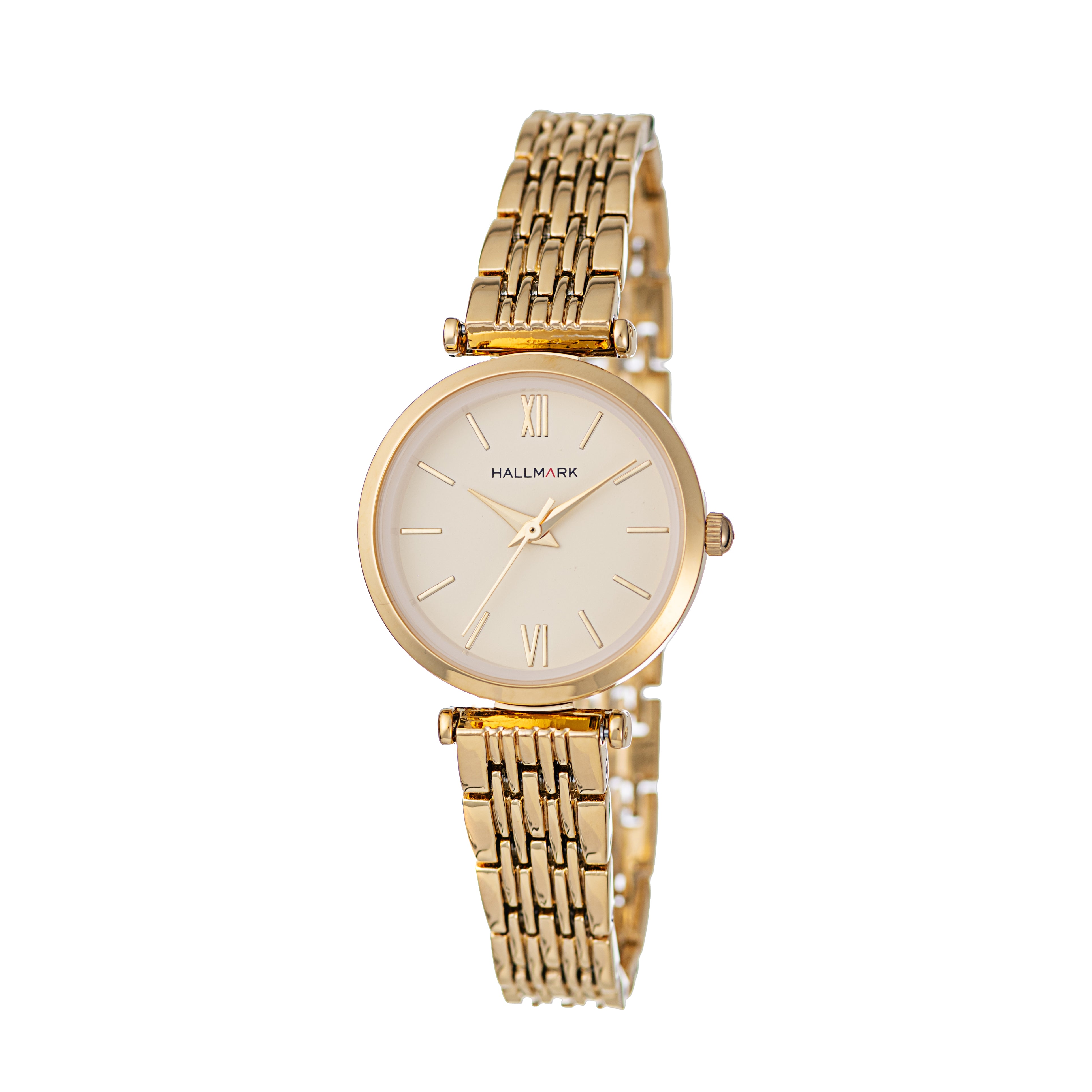 Hallmark Ladies’ Gold-Tone Watch with Champagne Dial
