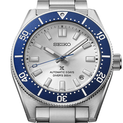 Seiko Prospex HBC005J1 Men's Limited Edition Automatic Diver Watch Silver-White Blue