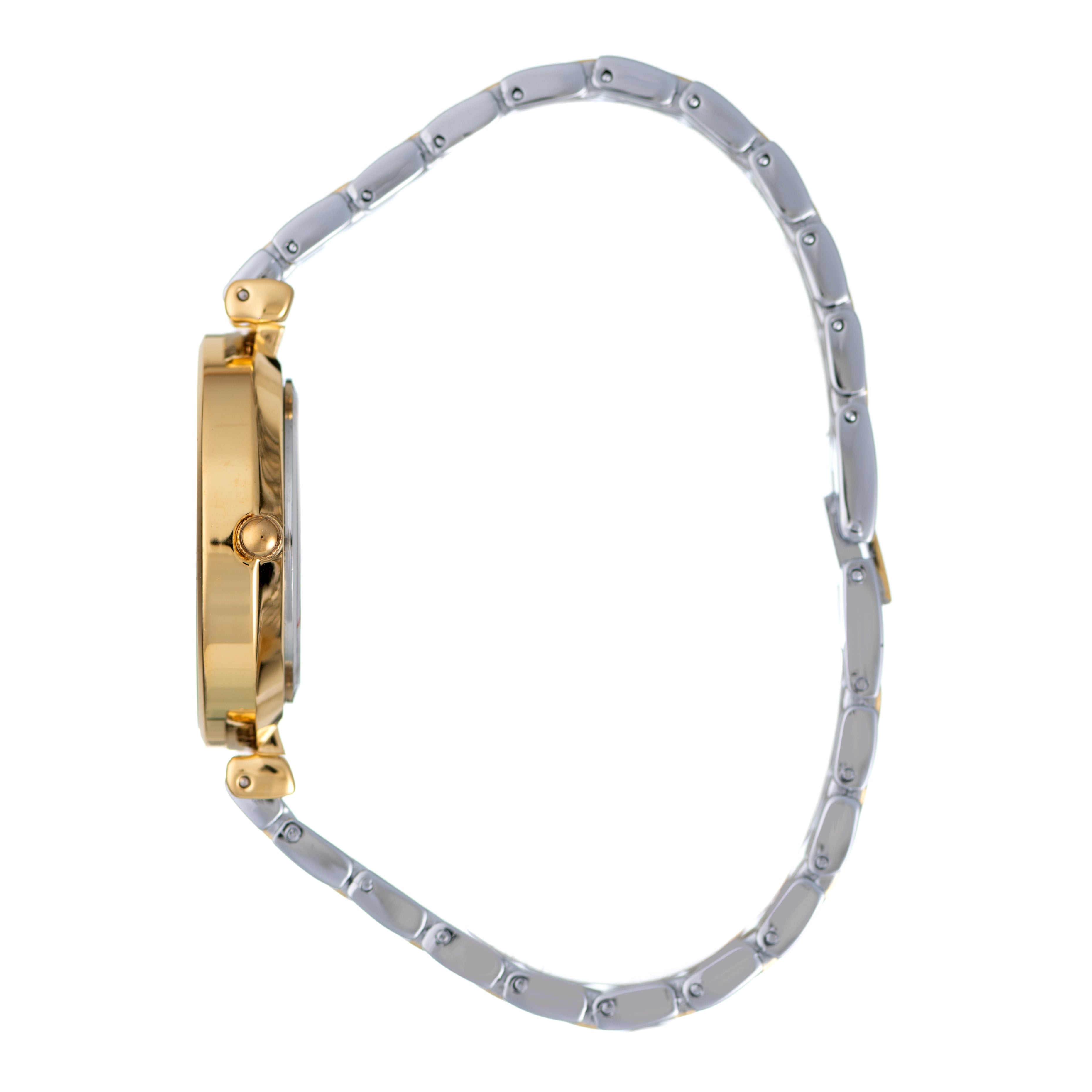 Hallmark Ladies Two-Tone Silver Dial Watch