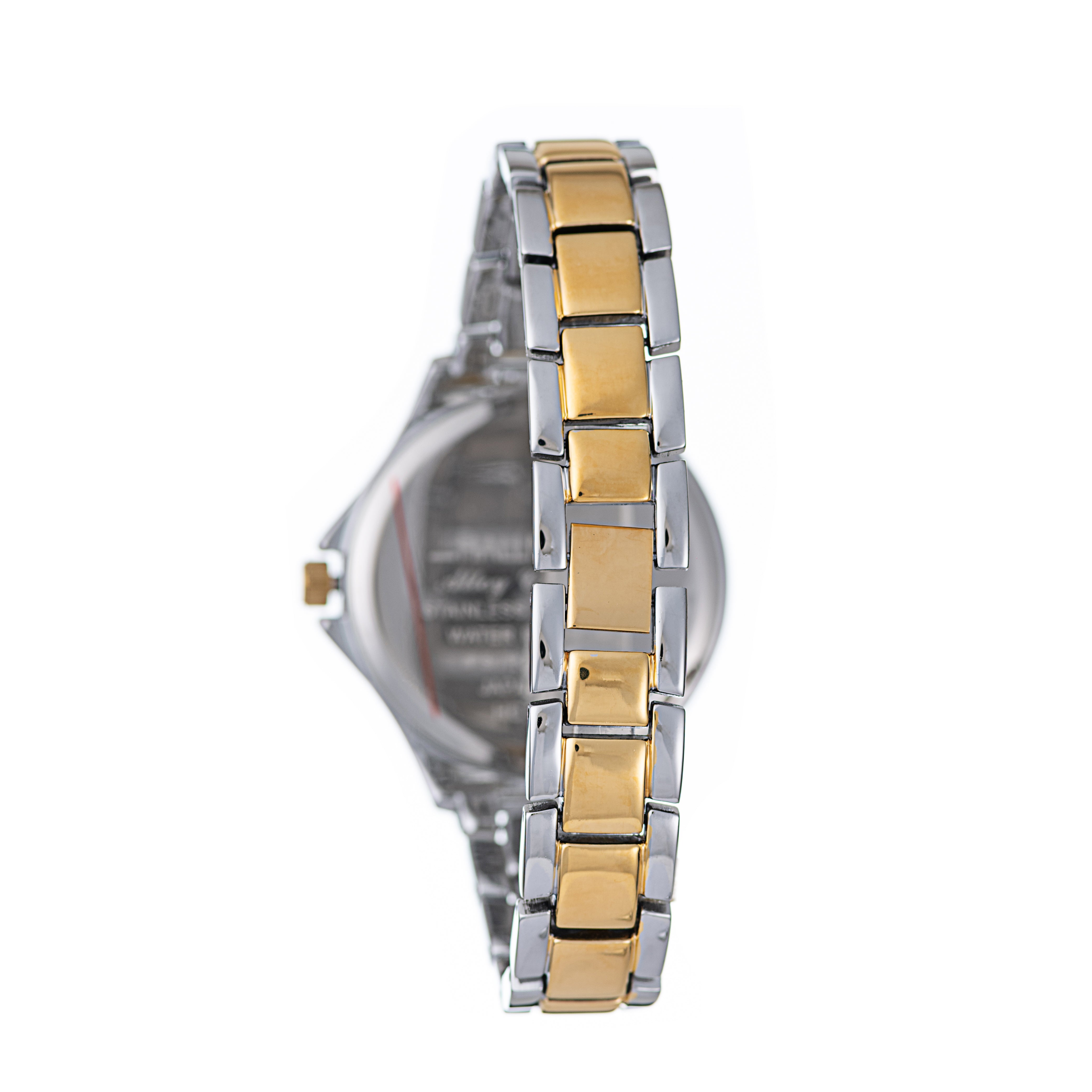 Hallmark Ladies Two-Tone Crystal Bezel Bracelet Watch
