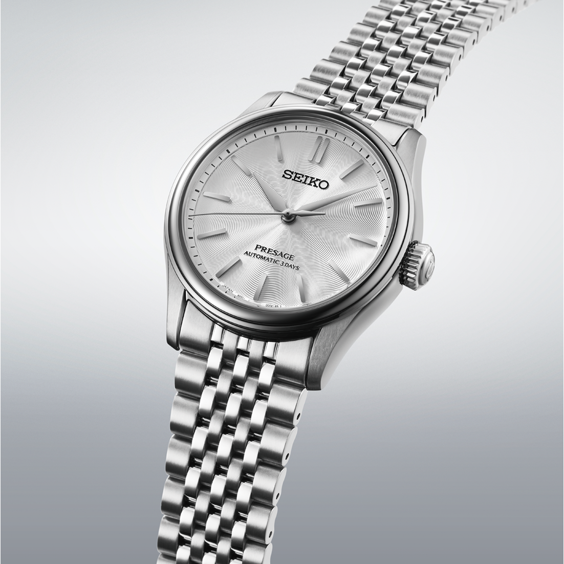 Seiko Presage Classic White Dial HCC001J1 - side angle
