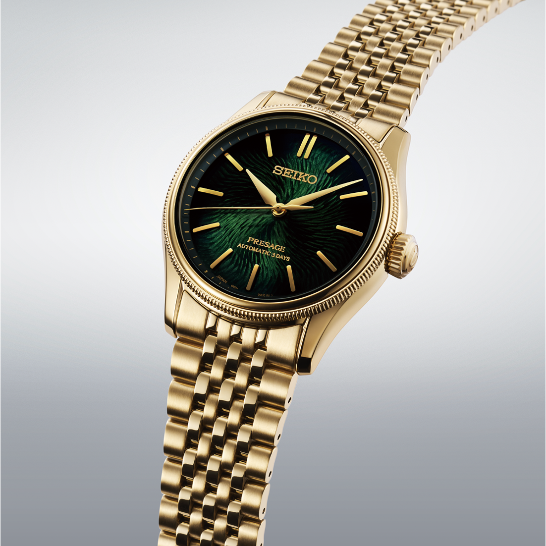Seiko Presage Tradman's Bonsai HCC009J1 - side angle