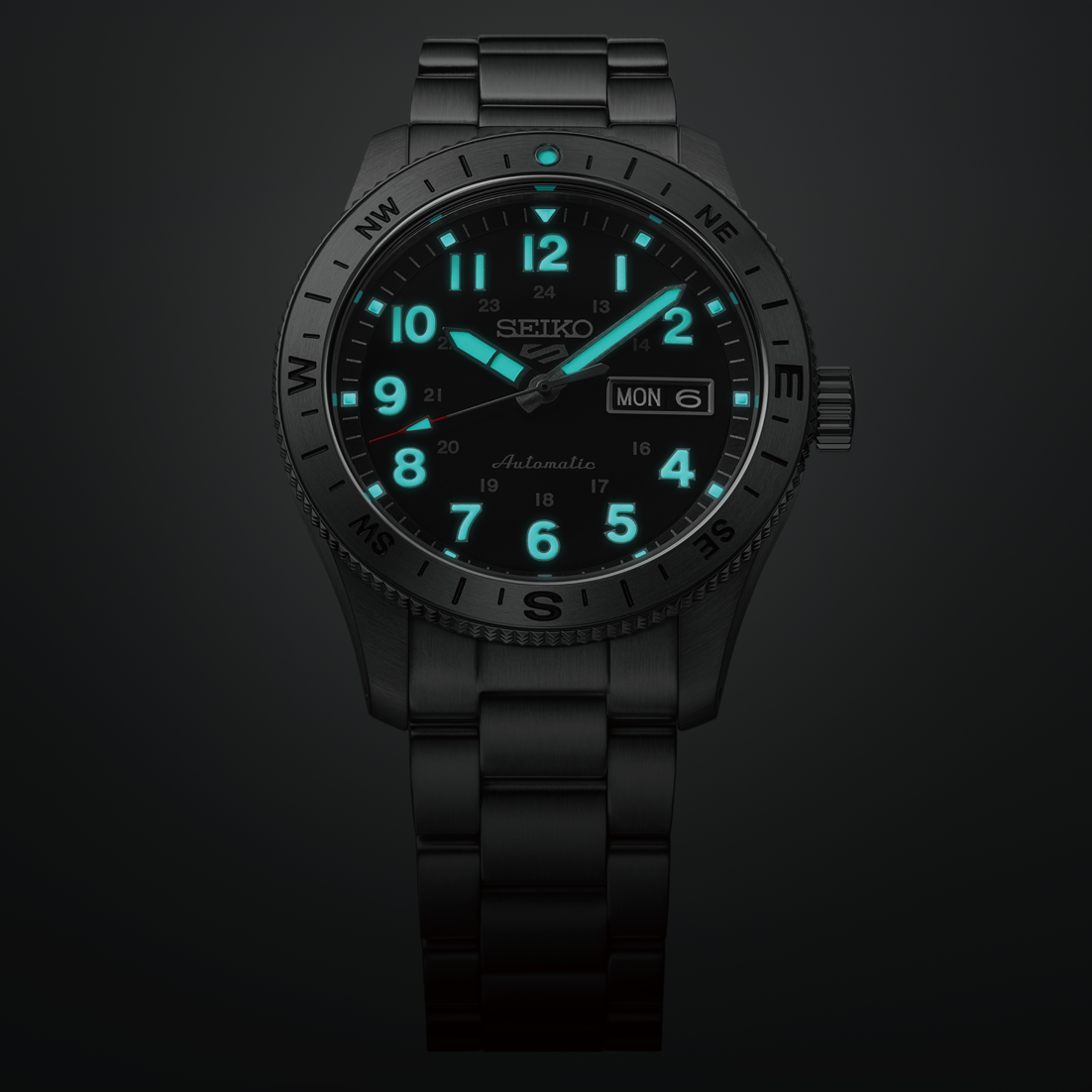 Seiko 5 Sports Field Black Dial HDB006K1 - strap detail