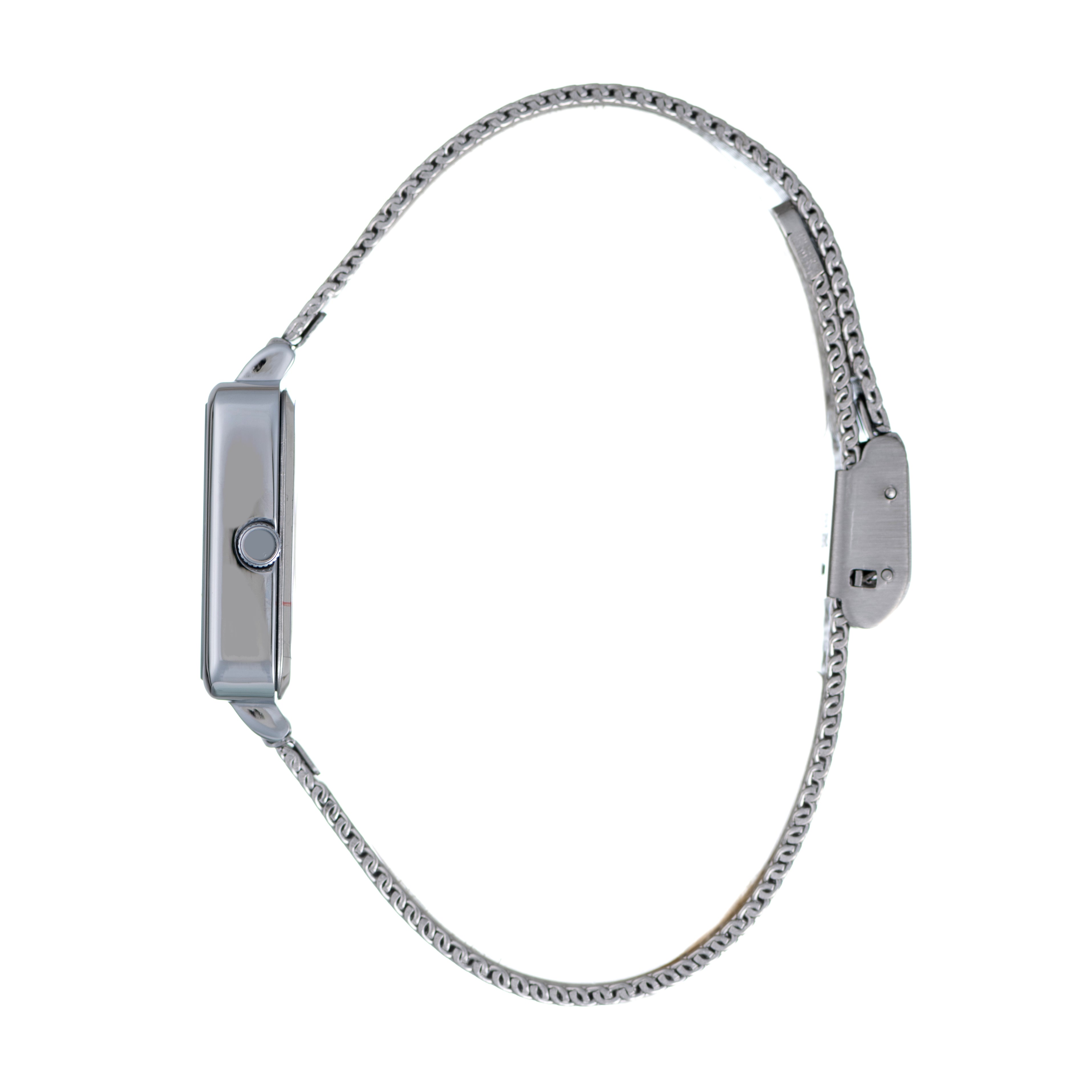 Hallmark Silver Ladies Black Dial Watch