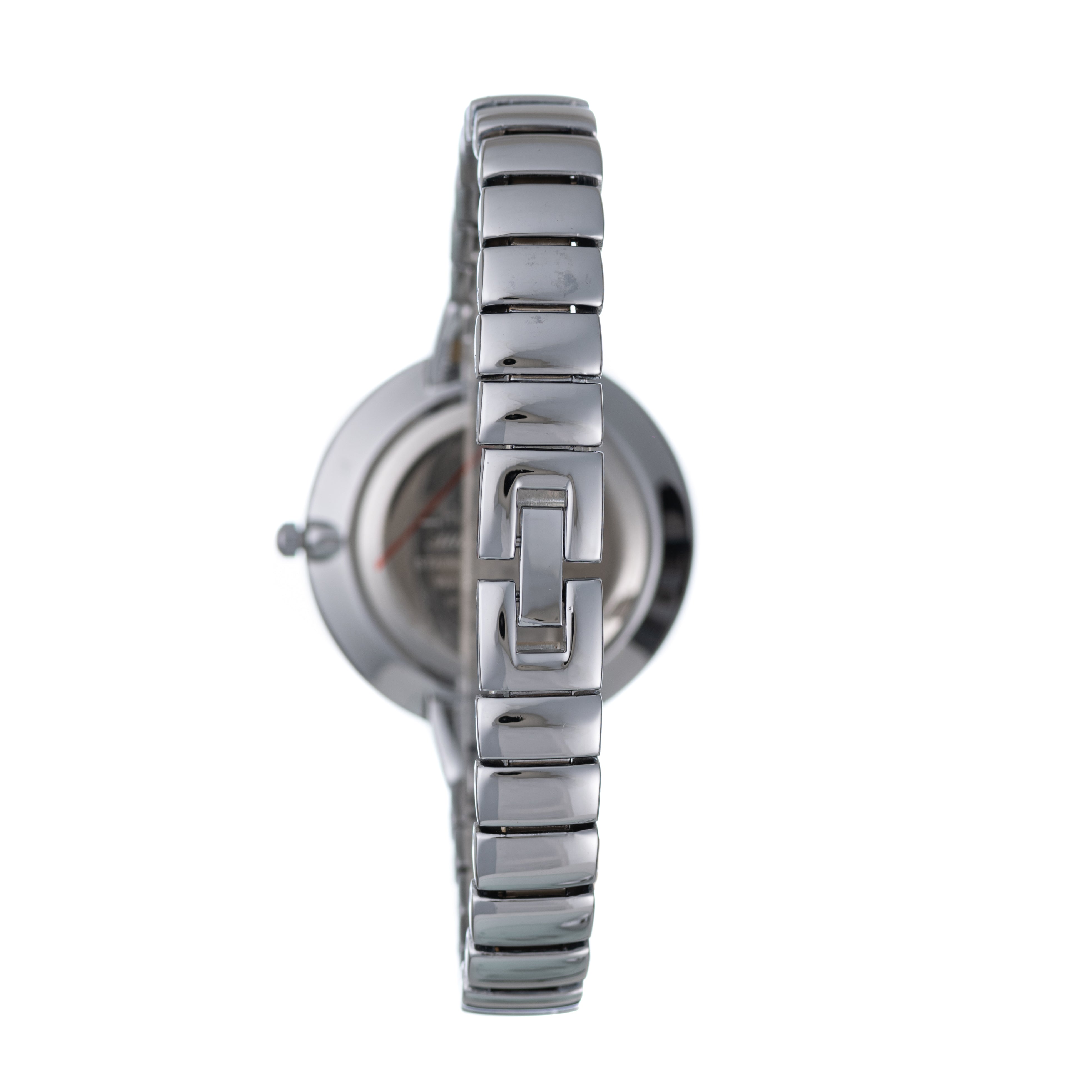 Hallmark Silver Ladies Black Dial Watch