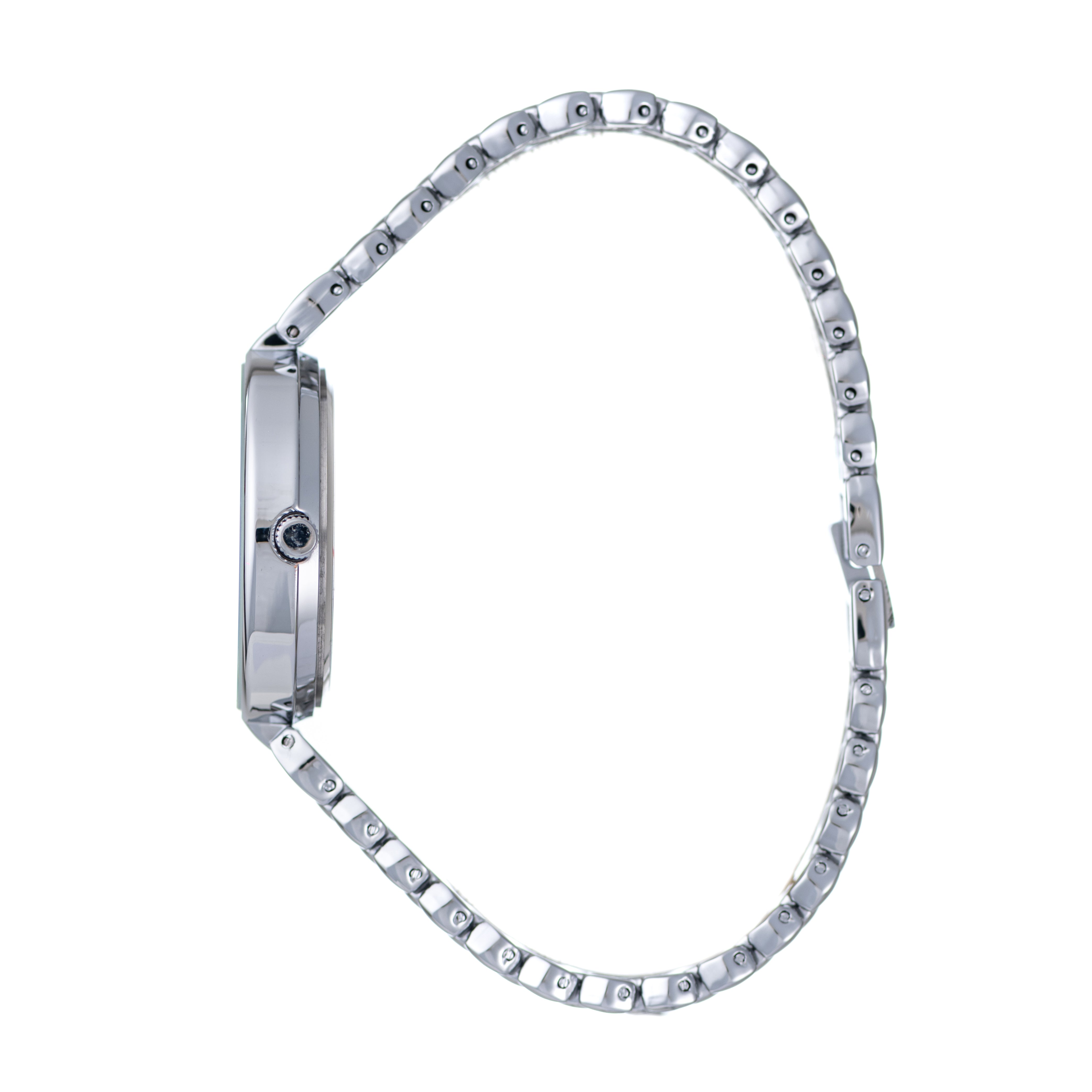 Hallmark Ladies Silver-Tone Honeycomb Bracelet Watch