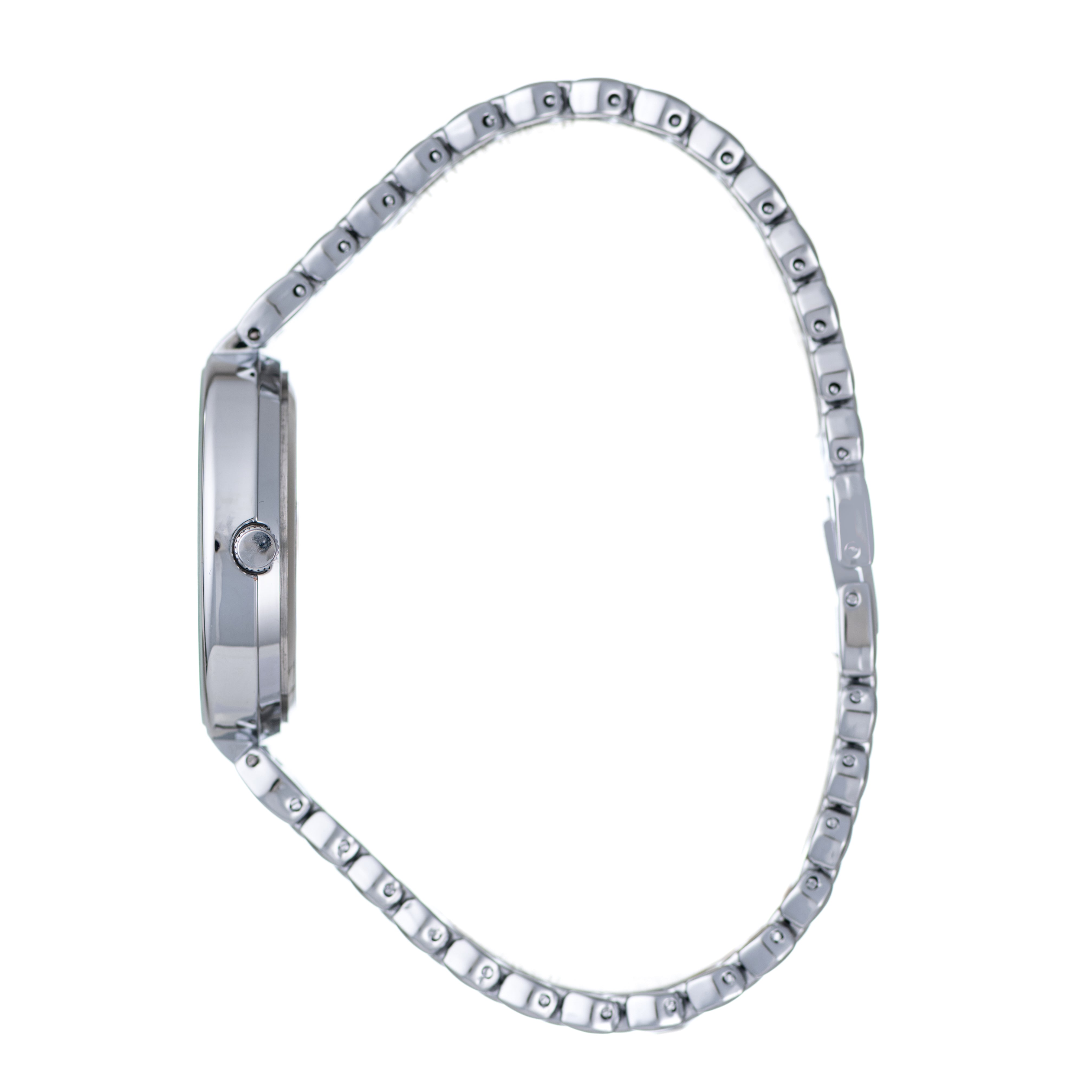Hallmark Ladies Silver-Tone Honeycomb Bracelet Watch
