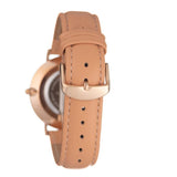 Hallmark Gents Leather Tan Strap White Dial Watch