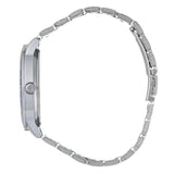 Hallmark Gents Silver Bracelet Blue Dial Watch