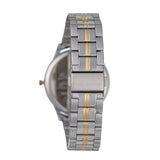 Hallmark Gents Two-Tone Metal Strap White Dial Watch