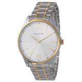 Hallmark Gents Two-Tone Metal Strap White Dial Watch