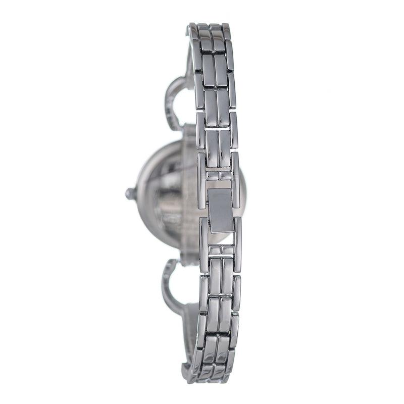 Hallmark Ladies Black Dial Metal Strap