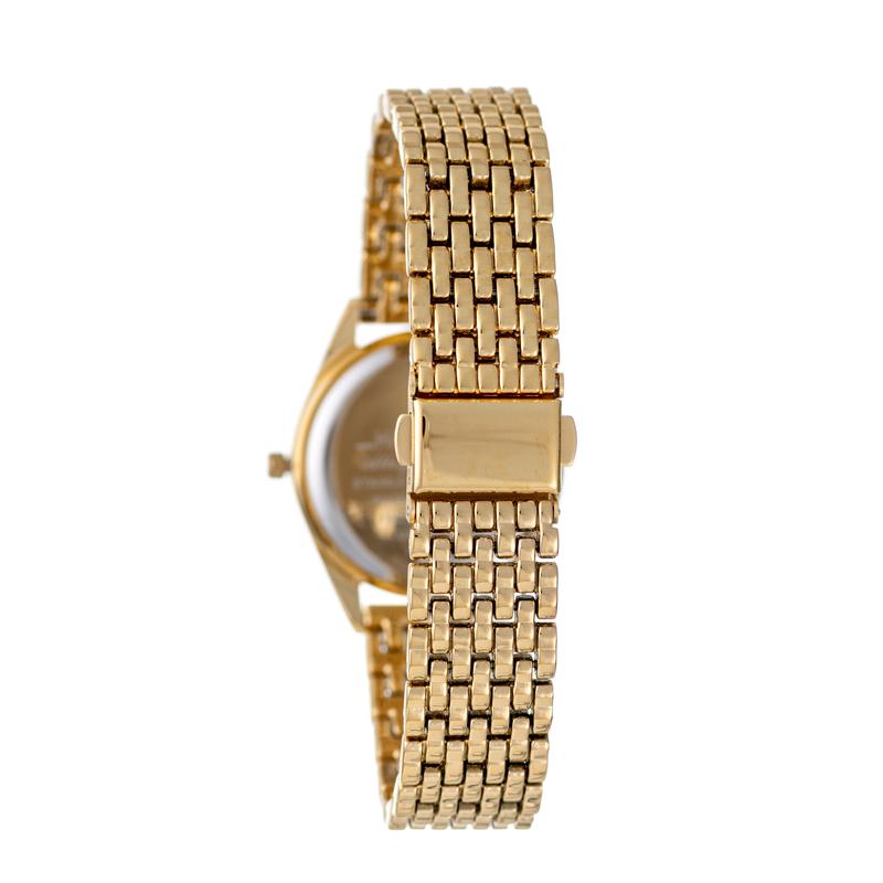 Hallmark Ladies Gold Bracelet Champagne Dial Watch