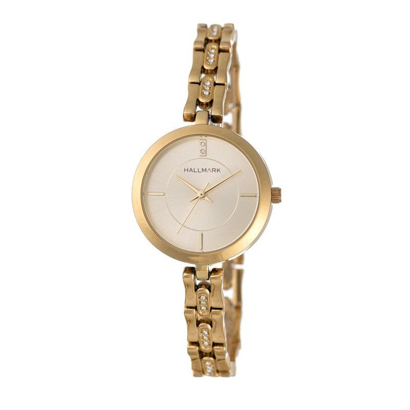 Hallmark Ladies Gold Champagne Dial