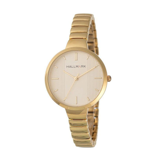 Hallmark Ladies Gold Champagne Dial