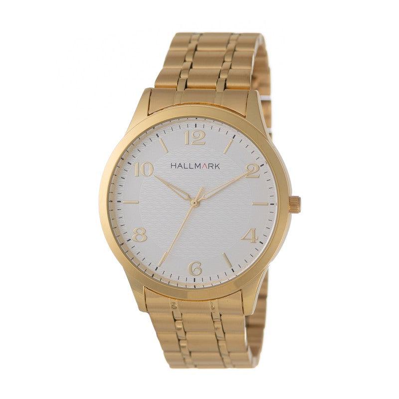 Hallmark Ladies Gold White Dial