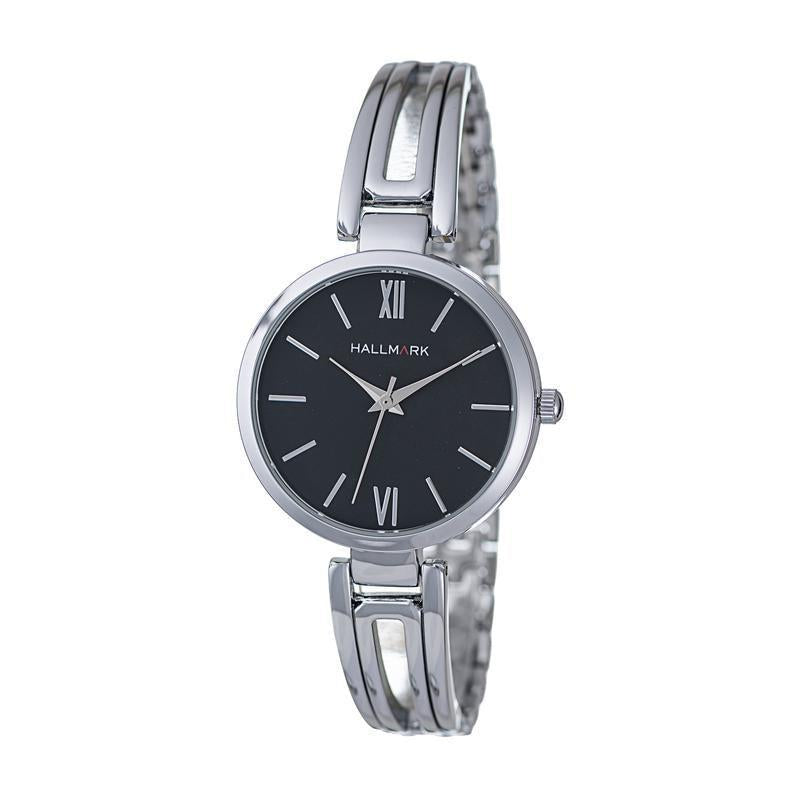 Hallmark Ladies Silver-Tone Bangle Bracelet Watch