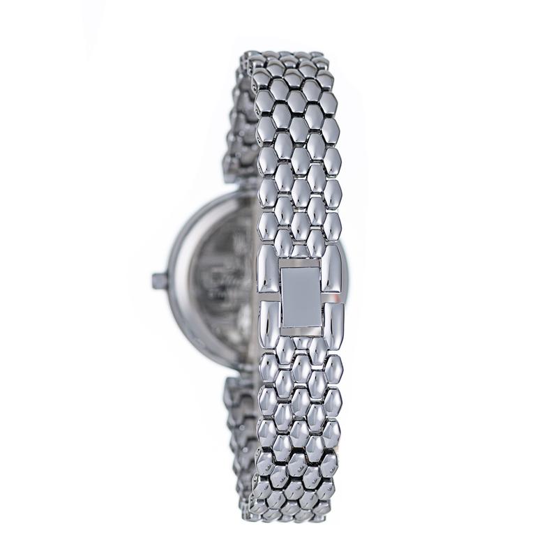 Hallmark Ladies Silver-Tone Honeycomb Bracelet Watch