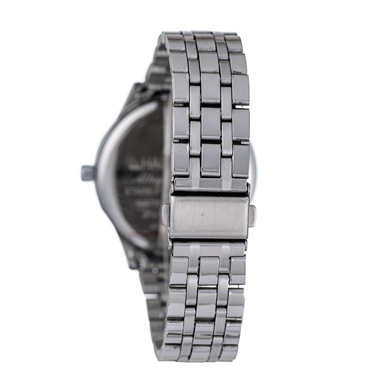 Hallmark Men’s Silver-Tone Watch with Green Dial