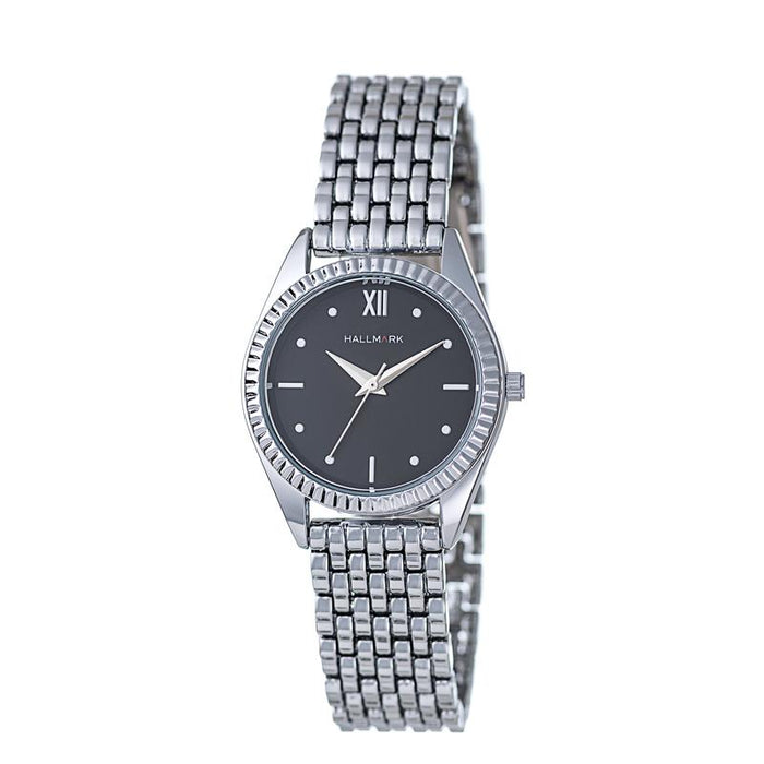 Hallmark Silver Ladies Silver Dial Watch