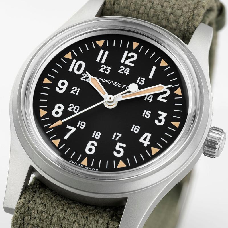 Hamilton Khaki Field Mechanical Black Dial NATO Strap H69399930