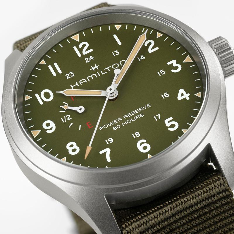 Hamilton Khaki Field Power Reserve Mechanical Green Dial H69509960