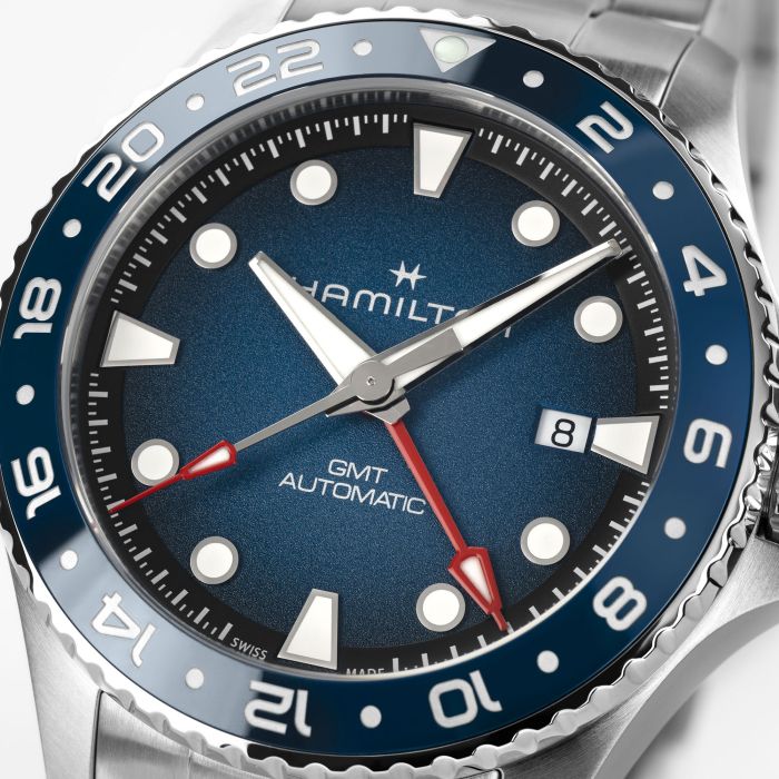 Hamilton Khaki Navy Scuba Auto GMT Automatic Blue Dial H82535140