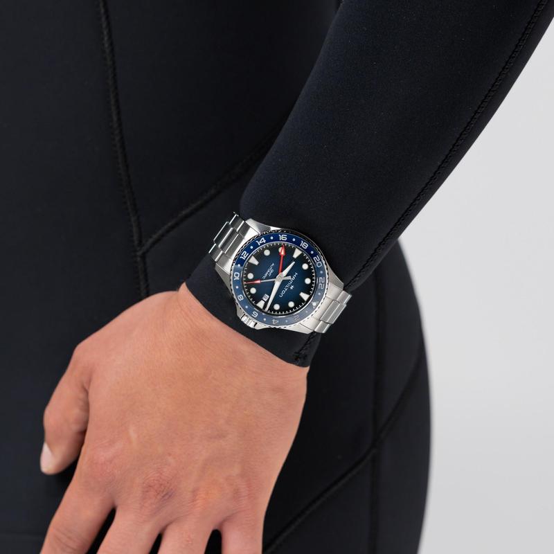 Hamilton Khaki Navy Scuba Auto GMT Automatic Blue Dial H82535140