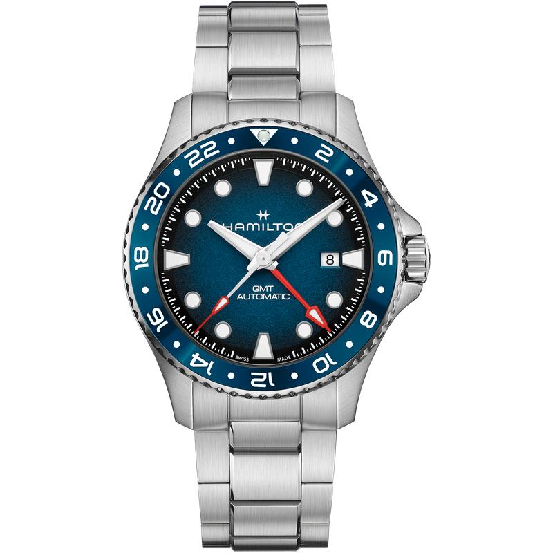 Hamilton Khaki Navy Scuba Auto GMT Automatic Blue Dial H82535140