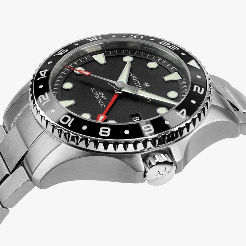 Hamilton Khaki Navy Scuba Auto GMT Black Dial H82555130