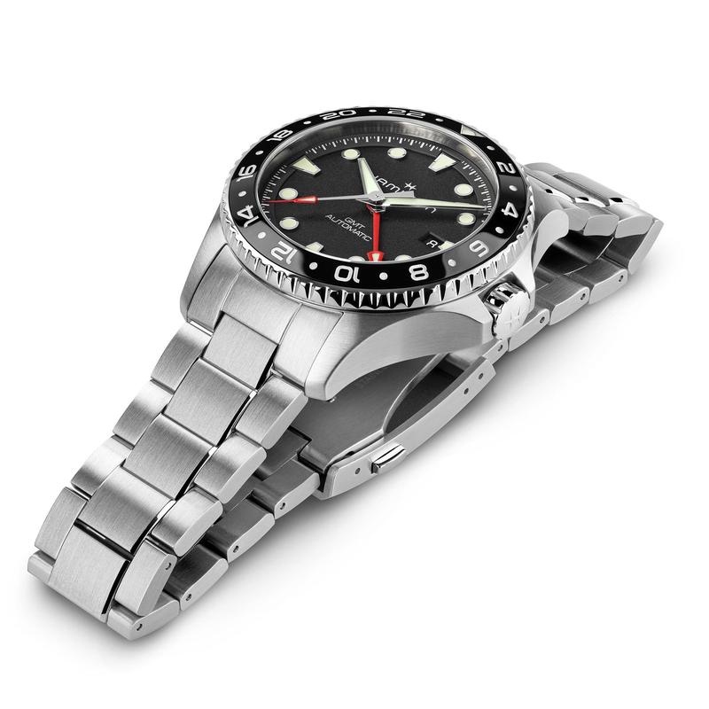 Hamilton Khaki Navy Scuba Auto GMT Black Dial H82555130