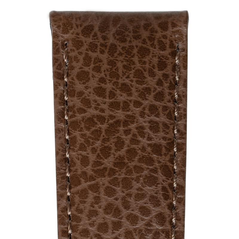 Hirsch KANSAS Buffalo Embossed Calf Leather in BROWN