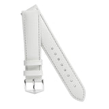 Hirsch KANSAS Buffalo Embossed Calf Leather in WHITE