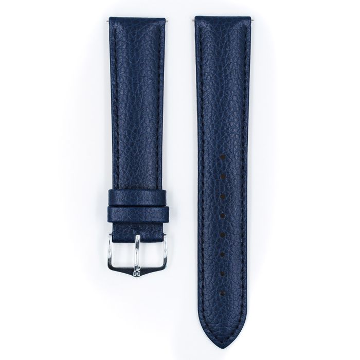 Hirsch KANSAS Calf Watch Strap in BLUE
