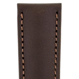 Hirsch KENT Textured Natural Leather Watch Strap in BROWN