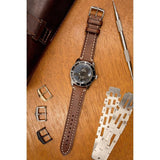 Hirsch LIBERTY Leather Watch Strap in BROWN