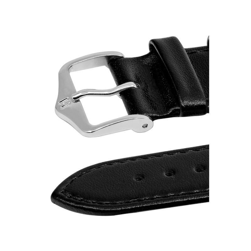 Hirsch OSIRIS Calf Leather Watch Strap in BLACK