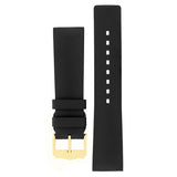 Hirsch PURE Natural Rubber Watch Strap in BLACK