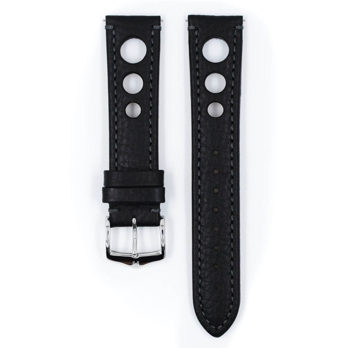 Hirsch RALLY Calf Watch Strap in BLACK