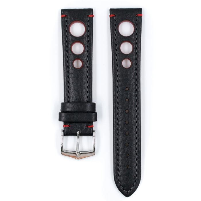 Hirsch RALLY Calf Watch Strap in BLACK