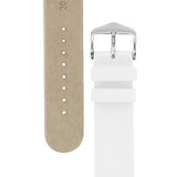Hirsch SCANDIC Calf Leather Watch Strap in WHITE