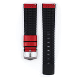 Hirsch TIGER Calf Watch Strap in RED