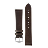 Hirsch TORONTO Fine-Grained Leather Watch Strap in BROWN