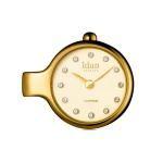 Idun Champagne Dial Gold Pendant Charm Watch