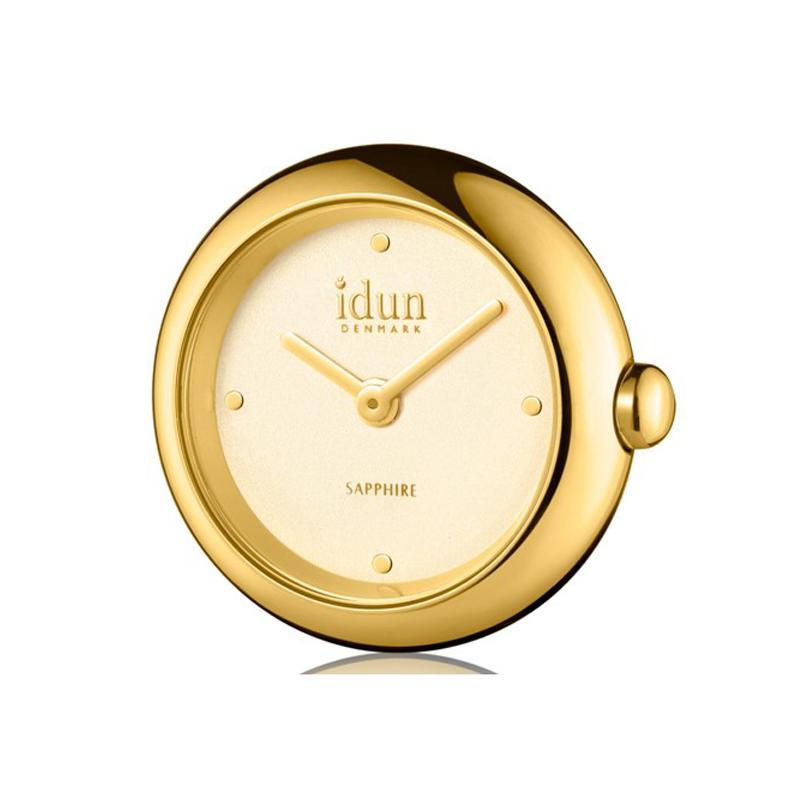 Idun Champaigne Dial Gold Rocking Charm Watch
